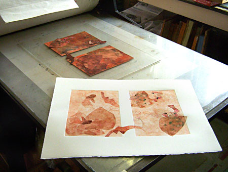 Water Soluble Monoprint results image